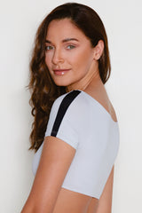 Tuxedo Short Sleeve Bikini w/ Classic Bottoms