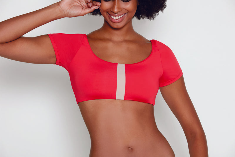 Tuxedo Short Sleeve Bikini w/ Classic Bottoms