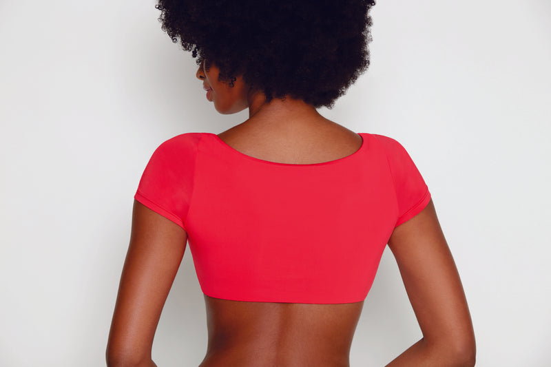 Tuxedo Short Sleeve Bikini w/ Classic Bottoms